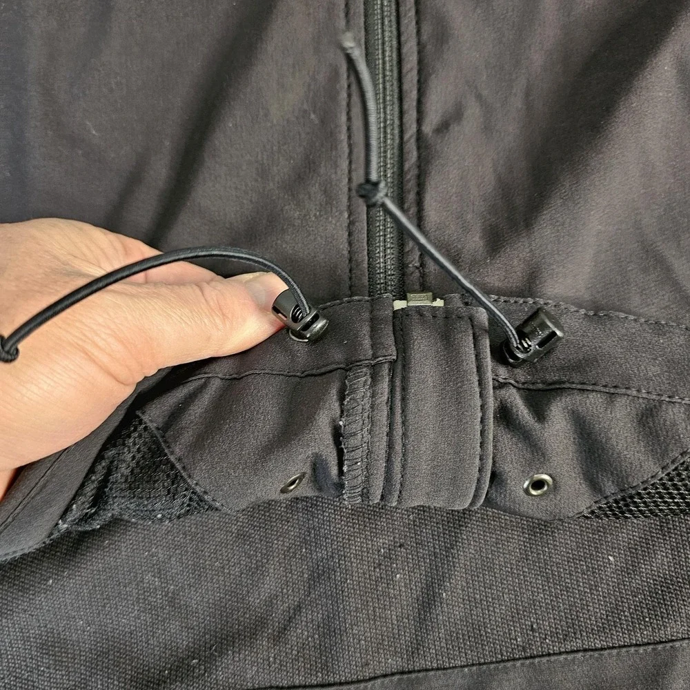 The North Face Jacket Mens XL Black Softshell Full Zip Outdoor Hiking Travel